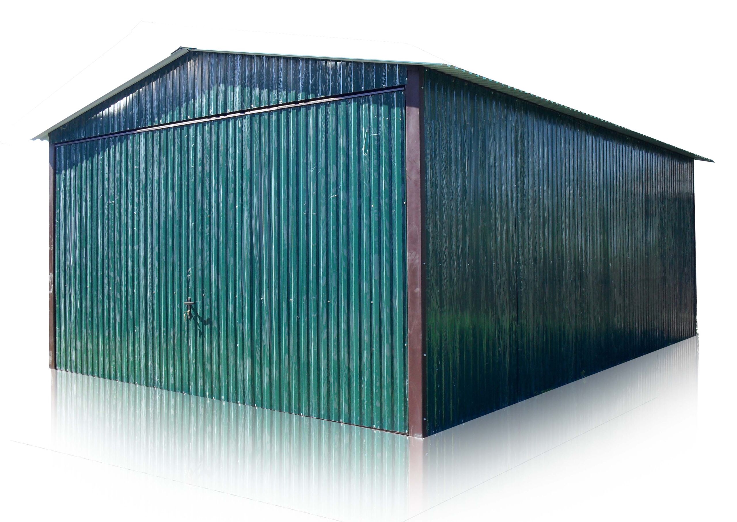 Plechová garáž 4x6 sedlová strecha