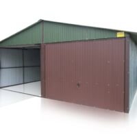 Plechová garáž 6×6 sedlová strecha