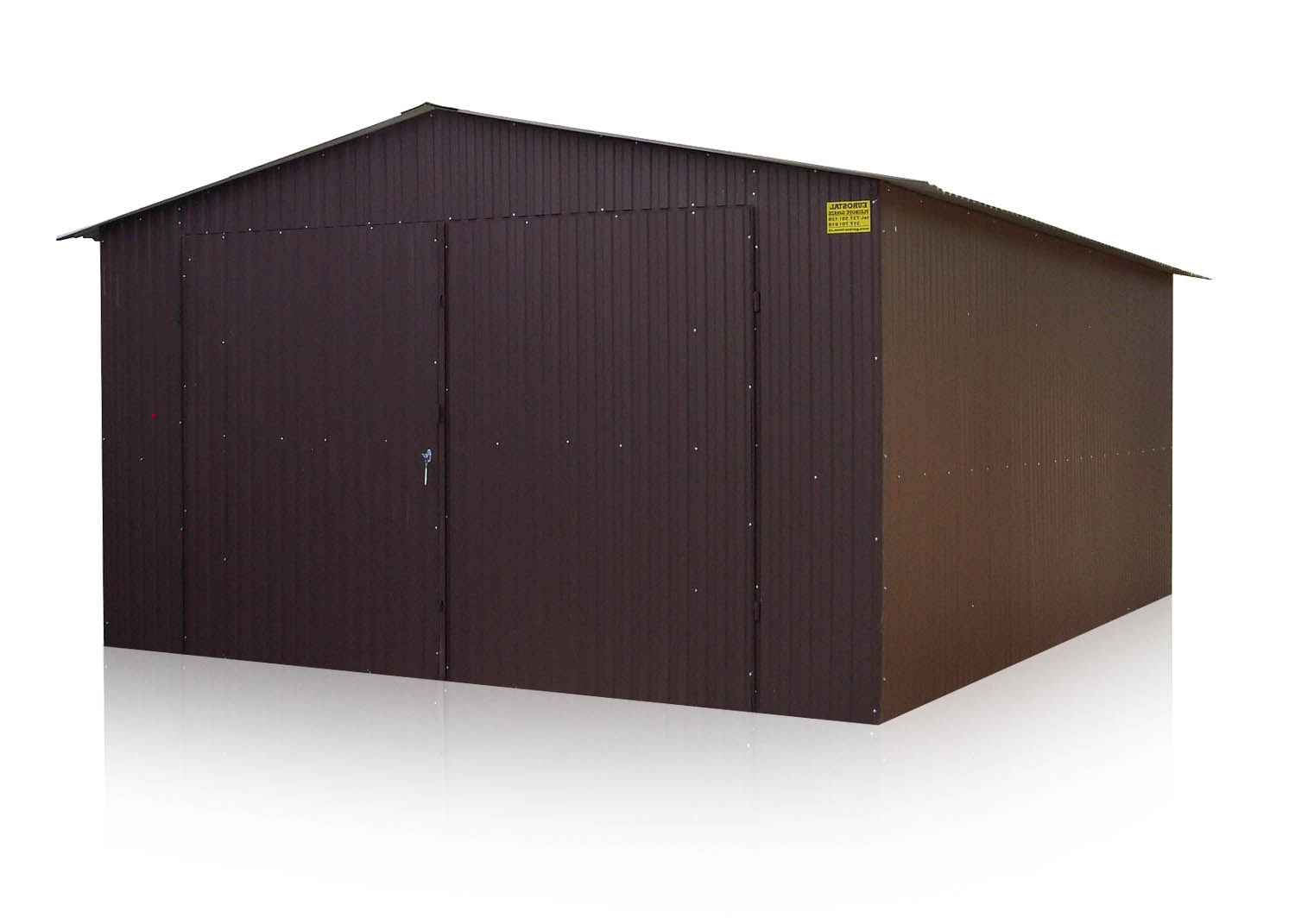Plechová garáž 4x6 sedlová strecha BTX 8017