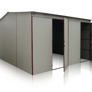 Plechová garáž 6×6 sedlová strecha
