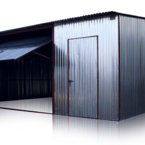 Plechová garáž 6×7 sedlová strecha