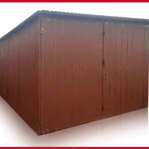 Plechová garáž 3×5,  so spádom strechy dozadu – 2  AKOSŤ