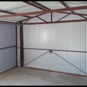 Plechová garáž 3,5x5m sedlová strecha