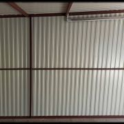 Plechová garáž 3x5m brána vyklopná tmavý orech