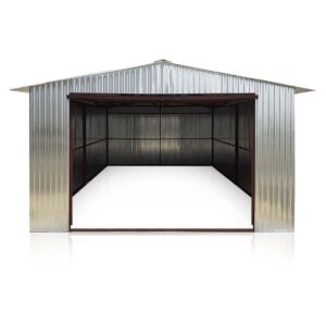 Plechová garáž 4x5m sedlová strecha